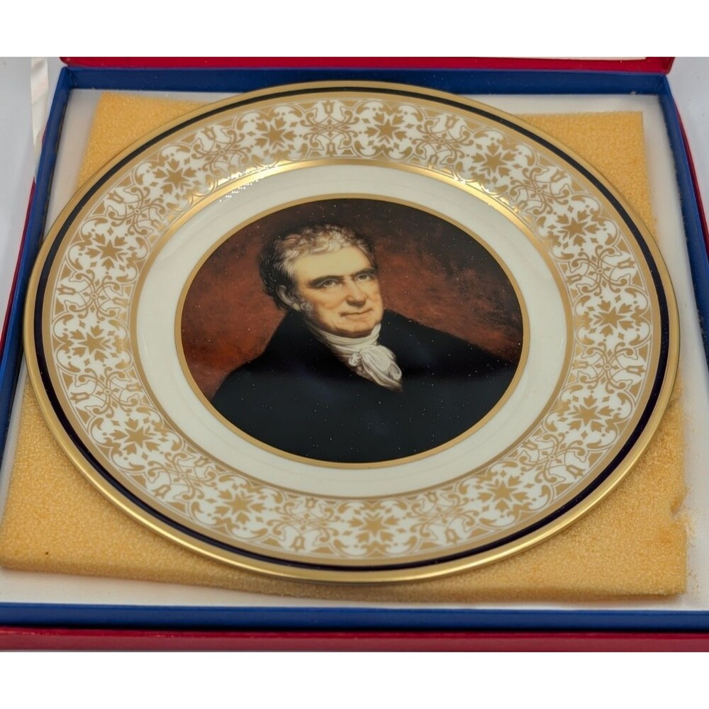 1974 Patriot Series John Marshall U.S. Bicentennial Society Collector Plate